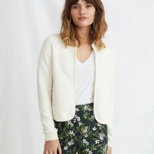 Marine Layer | Quilted Swing Bomber Antique White